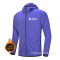 Aangepast logo gewoon zip -omhoog zipper hoodies voor heren